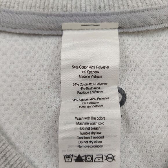 Alo Yoga Impel Sweatshirt Mens XL Gray Waffle-Textured Crew Neck Athletic - Picture 10 of 12